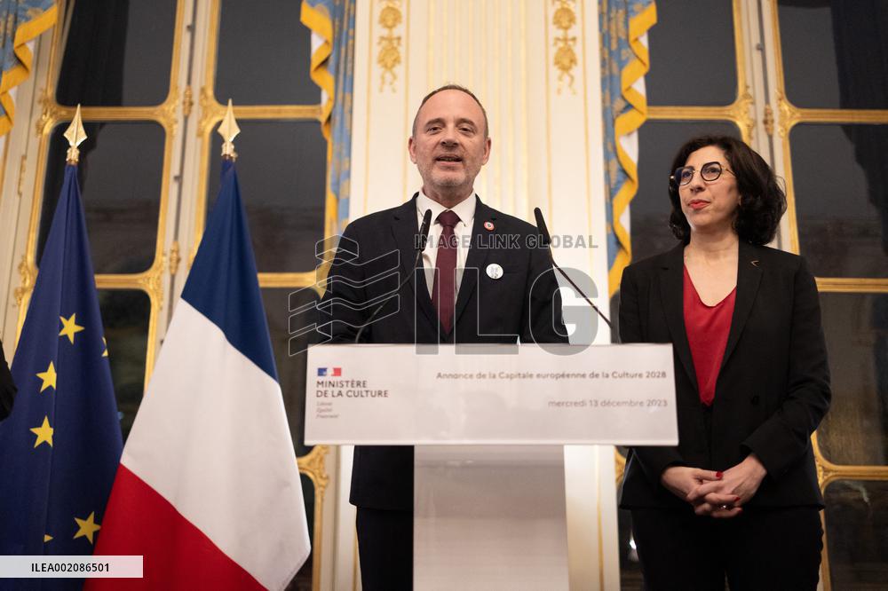 Announcement of the European Capital of Culture 2028 - Paris