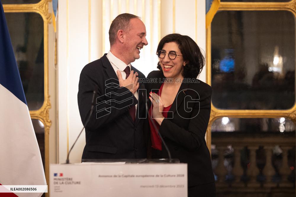Announcement of the European Capital of Culture 2028 - Paris