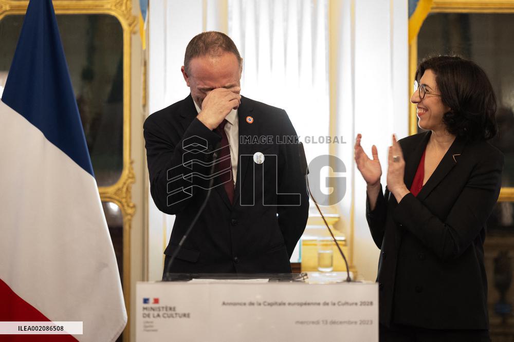 Announcement of the European Capital of Culture 2028 - Paris