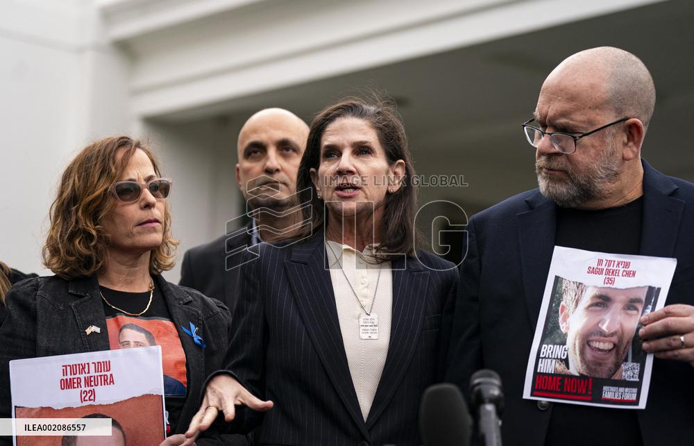 Families of Americans taken hostage by Hamas At White House