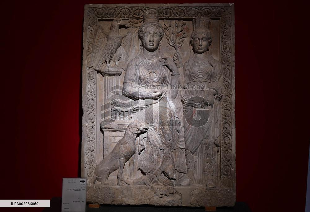 SYRIA-DAMASCUS-NATIONAL MUSEUM-PALMYRA-ARTIFACTS