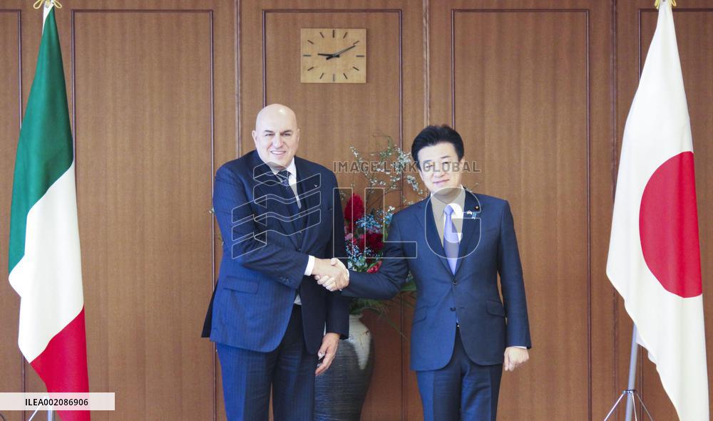 Italian defense minister Crosetto in Tokyo