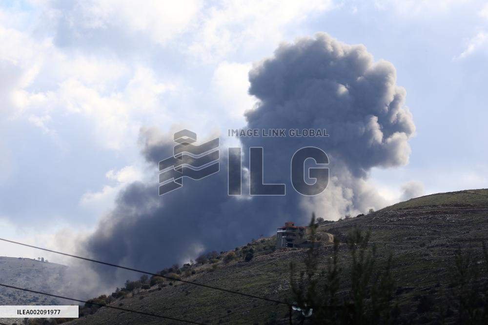 LEBANON-AITAROUN-ISRAEL-BORDER-CONFRONTATIONS