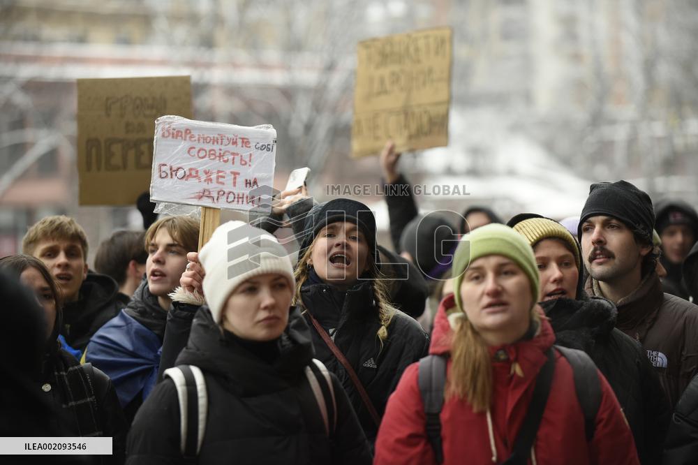 Rally in support of Ukrainian military in Kyiv