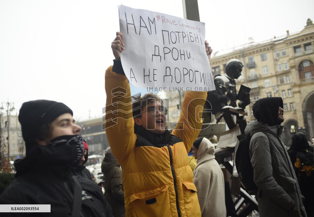 Rally in support of Ukrainian military in Kyiv