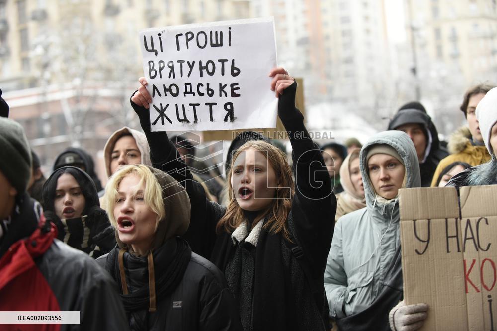 Rally in support of Ukrainian military in Kyiv