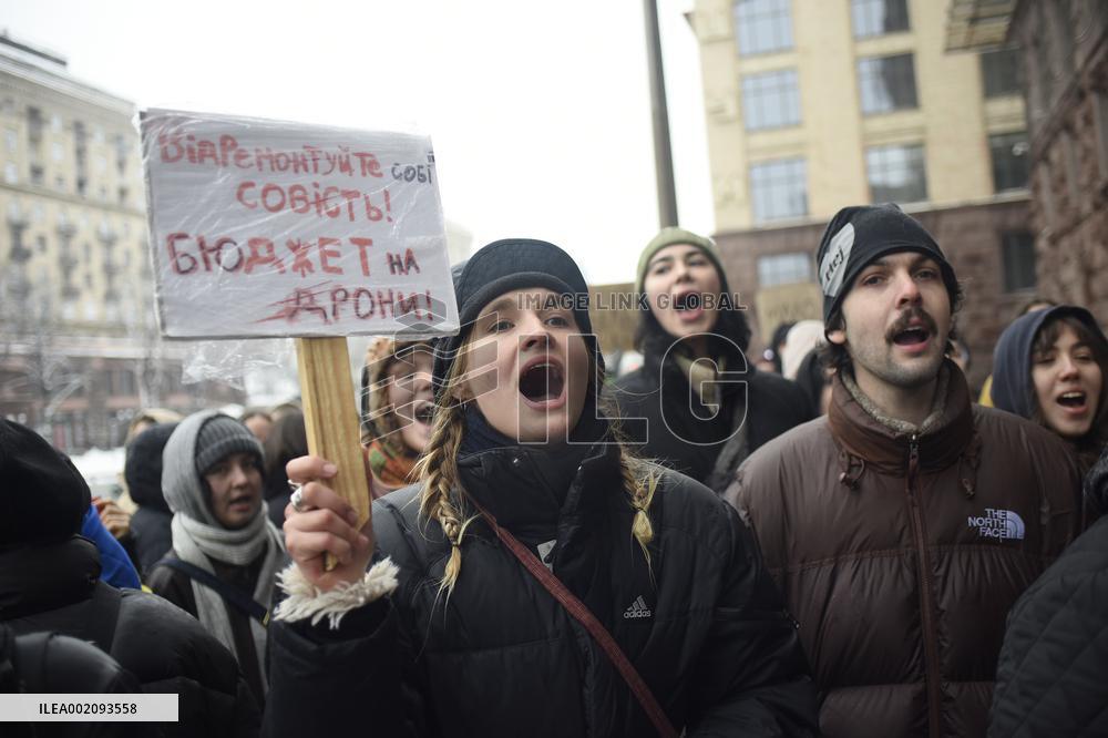 Rally in support of Ukrainian military in Kyiv