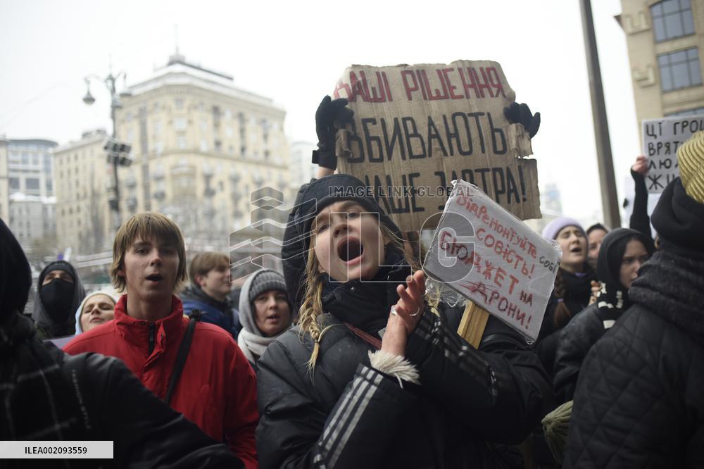 Rally in support of Ukrainian military in Kyiv