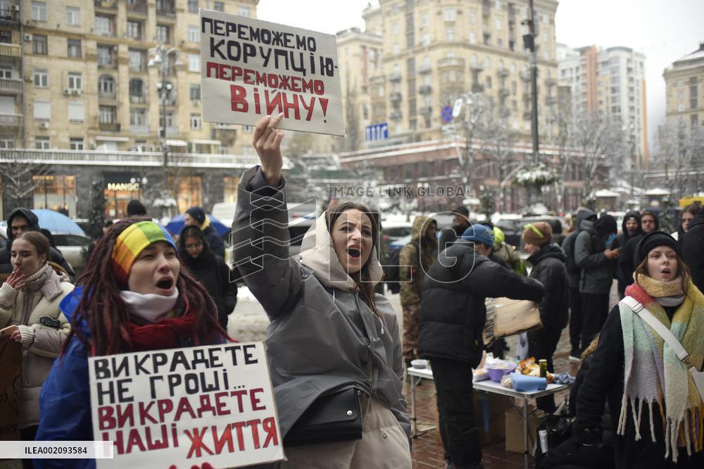 Rally in support of Ukrainian military in Kyiv