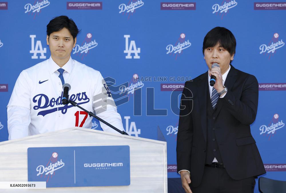 Baseball: New Los Angeles Dodger Shohei Ohtani