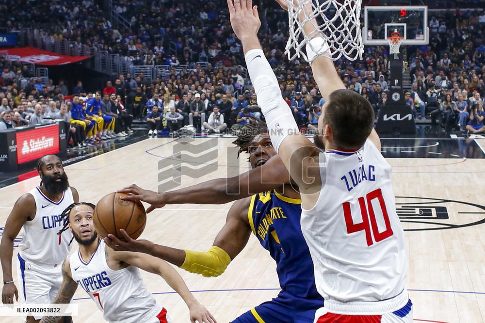 (SP)U.S.-LOS ANGELES-BASKETBALL-NBA-CLIPPERS VS WARRIORS