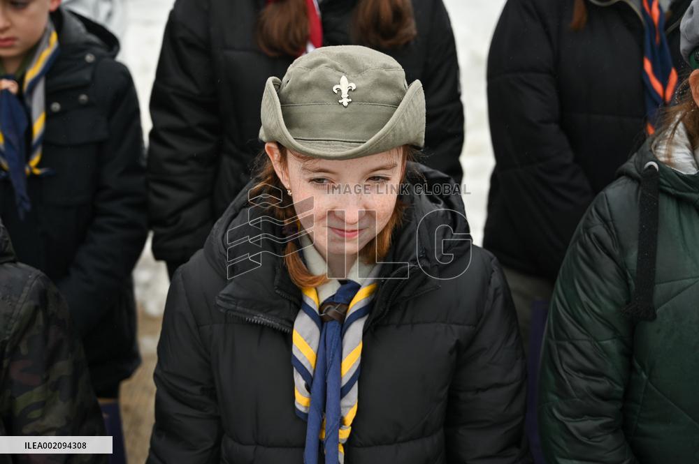 Bethlehem Peace Light at Ukraine-Poland border