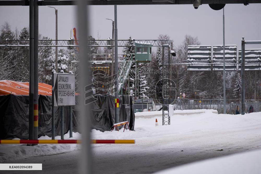 The Niirala checkpoint on the Finnish-Russian border