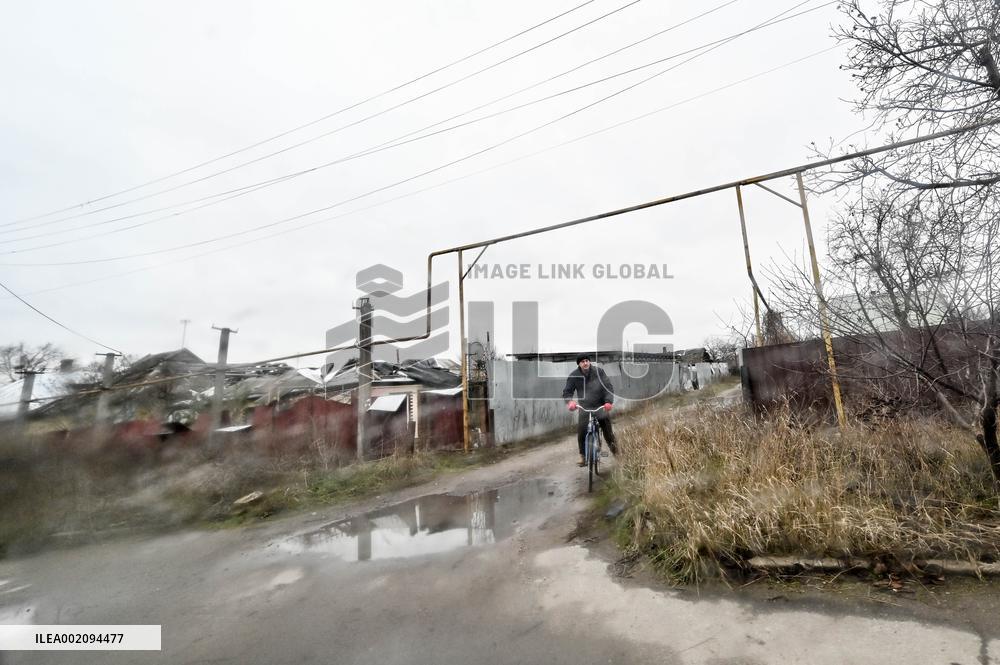Half-destroyed frontline city of Orikhiv