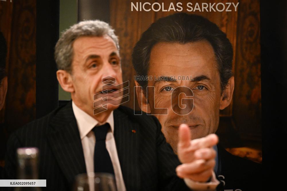 Nicolas Sarkozy Book Signing - Asnieres