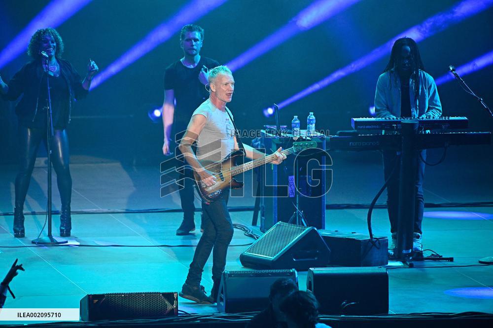 Sting performing live in Madrid
