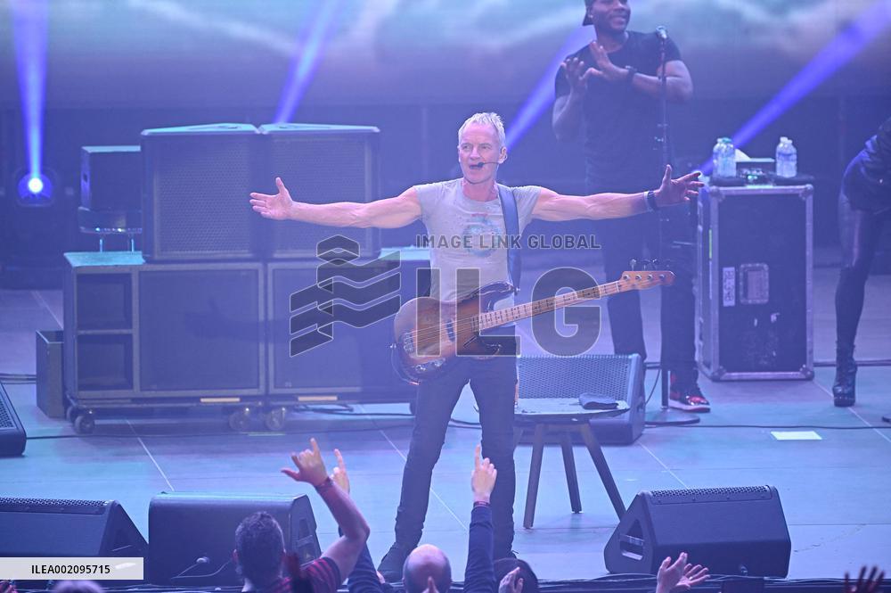 Sting performing live in Madrid