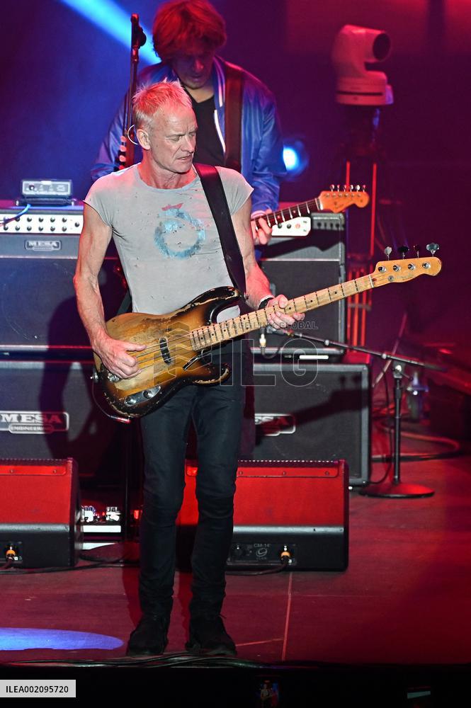 Sting performing live in Madrid
