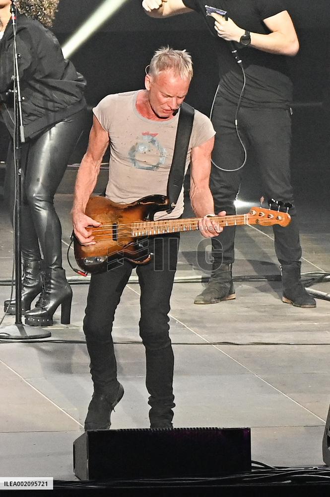 Sting performing live in Madrid