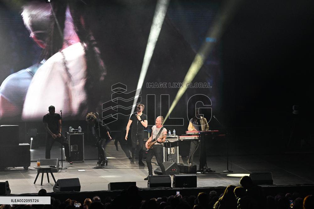 Sting performing live in Madrid