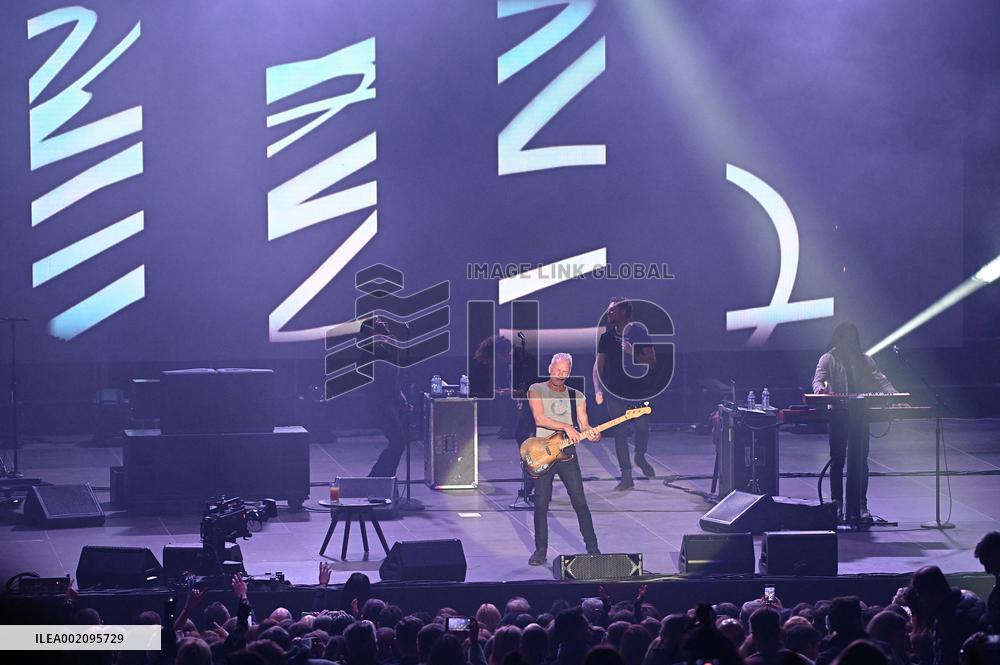 Sting performing live in Madrid