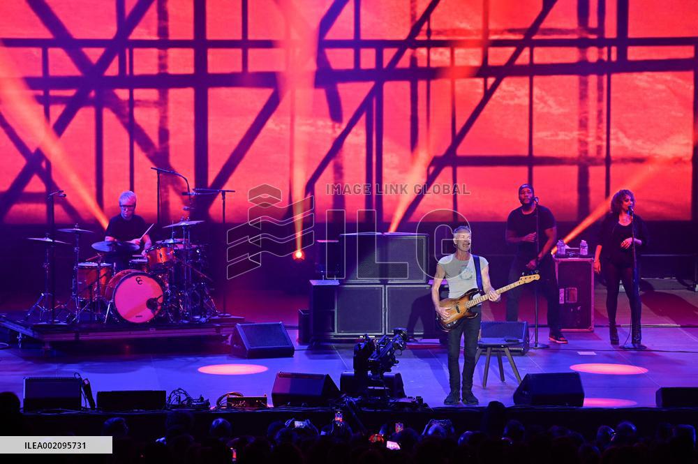 Sting performing live in Madrid