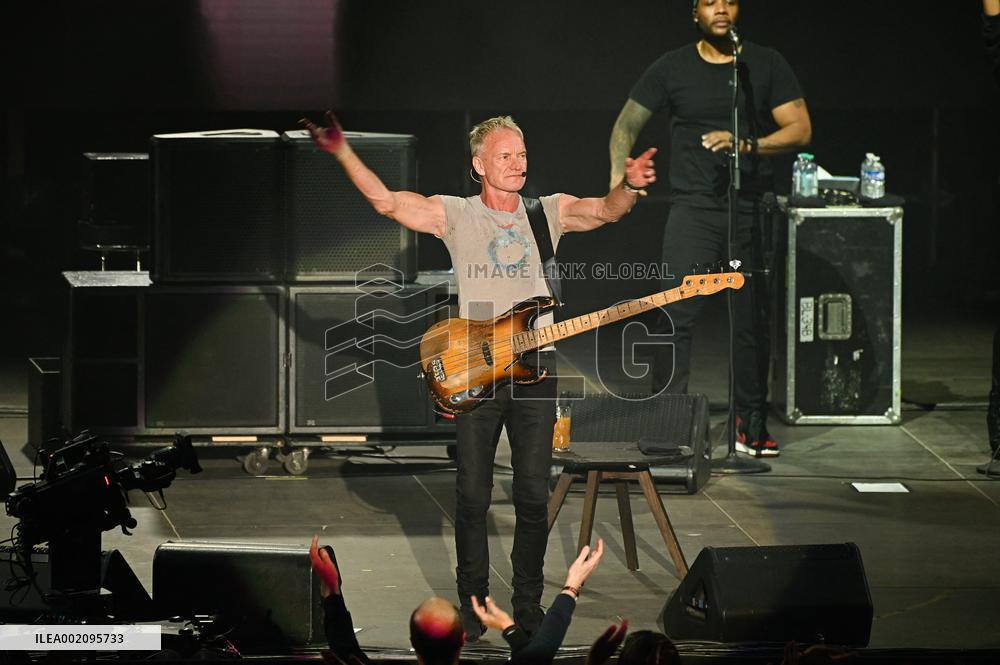 Sting performing live in Madrid