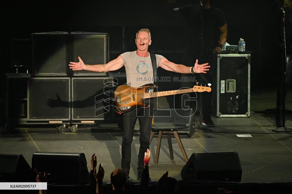 Sting performing live in Madrid