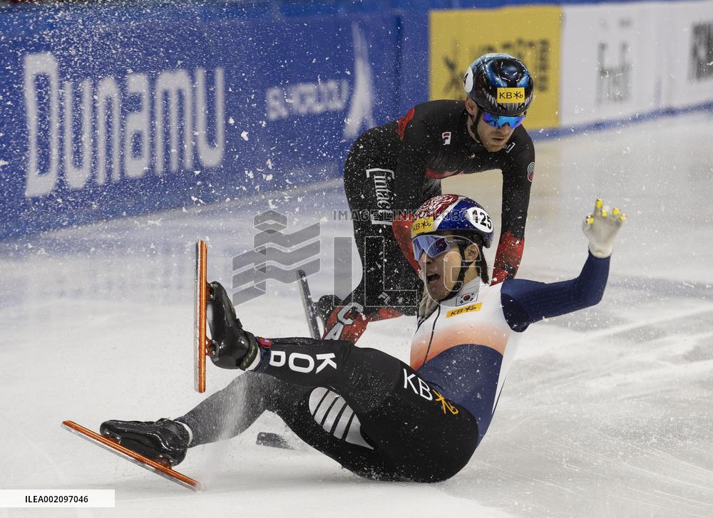 (SP)SOUTH KOREA-SEOUL-ISU WORLD CUP SHORT TRACK SPEED SKATING-MEN'S 1000M
