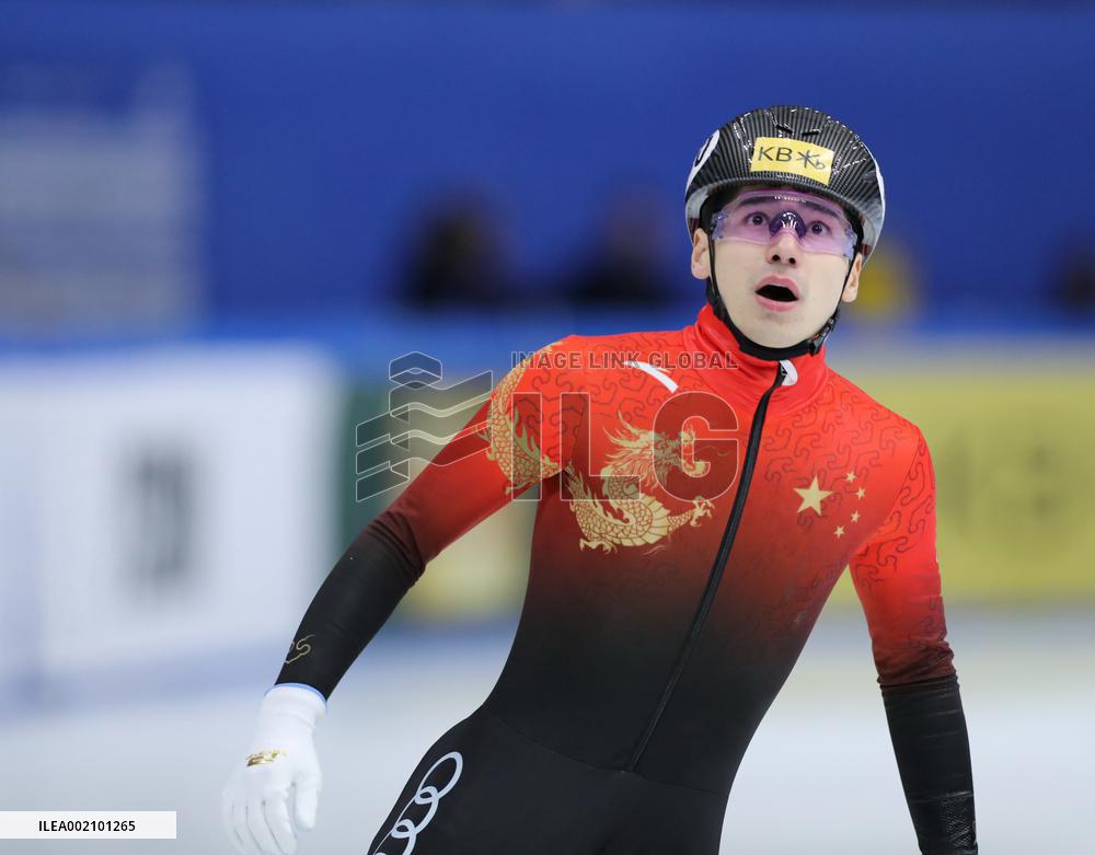 (SP)SOUTH KOREA-SEOUL-ISU WORLD CUP SHORT TRACK SPEED SKATING-MEN'S 500M