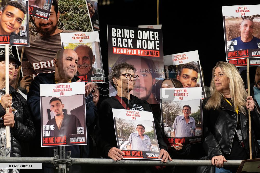 Protest after IDF Admits to Accidentally Killing Of Three Hostages - Gaza