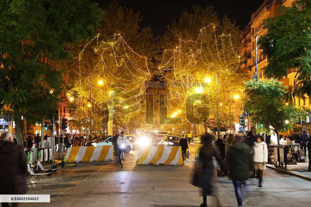 Christmas Lights In Palermo