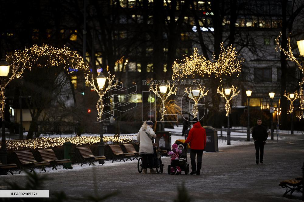 Jouluvaloja Helsingissä