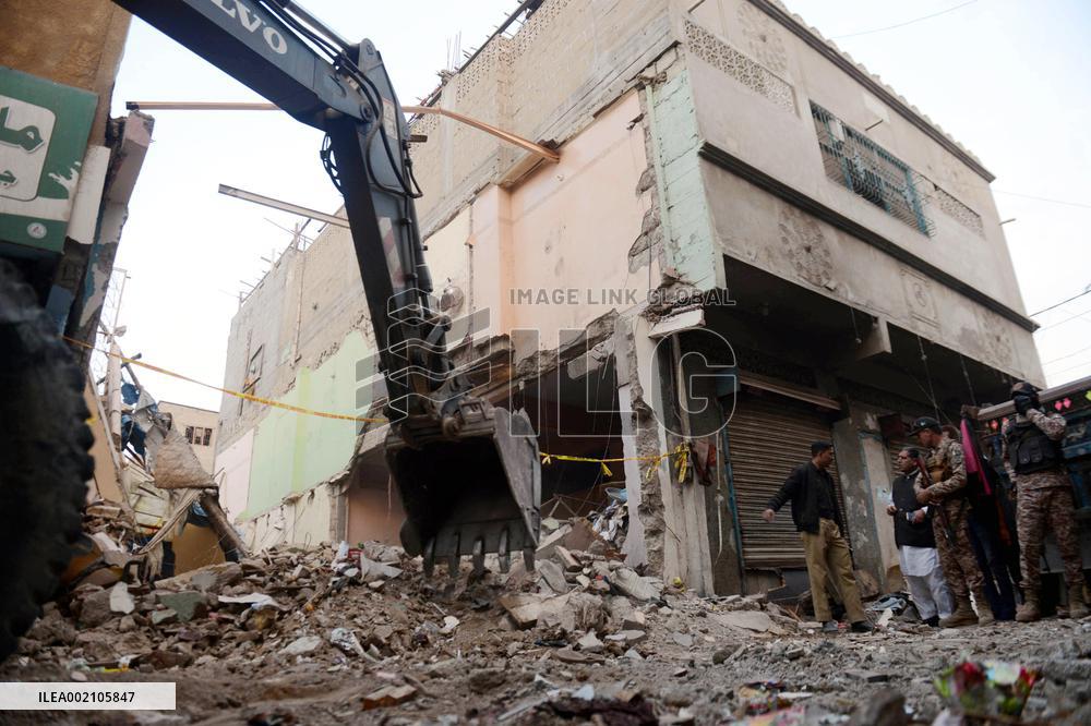 PAKISTAN-KARACHI-GAS CYLINDER-BLAST