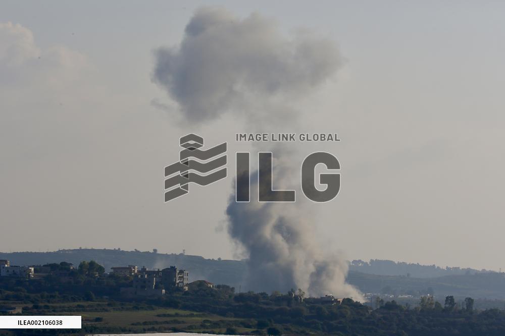 LEBANON-TAYR HARFA-ISRAEL-BORDER-TENSIONS