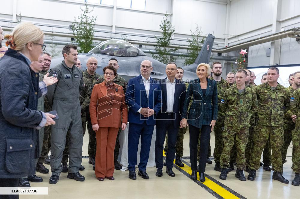 Poland's President Andrzej Duda visits Estonia