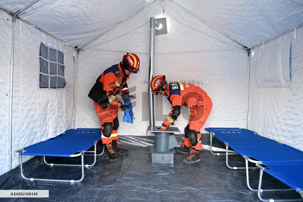 (SpotNews)CHINA-GANSU-JISHISHAN-EARTHQUAKE-EMERGENCY RESPONSE (CN)