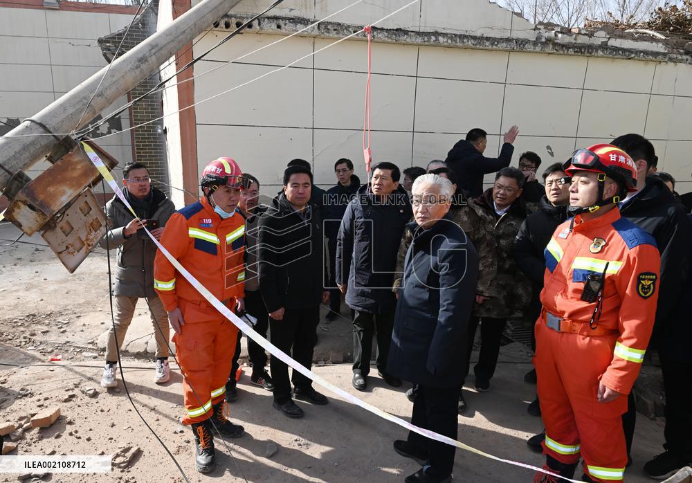 CHINA-GANSU AND QINGHAI-ZHANG GUOQING-QUAKE-RELIEF EFFORTS (CN)