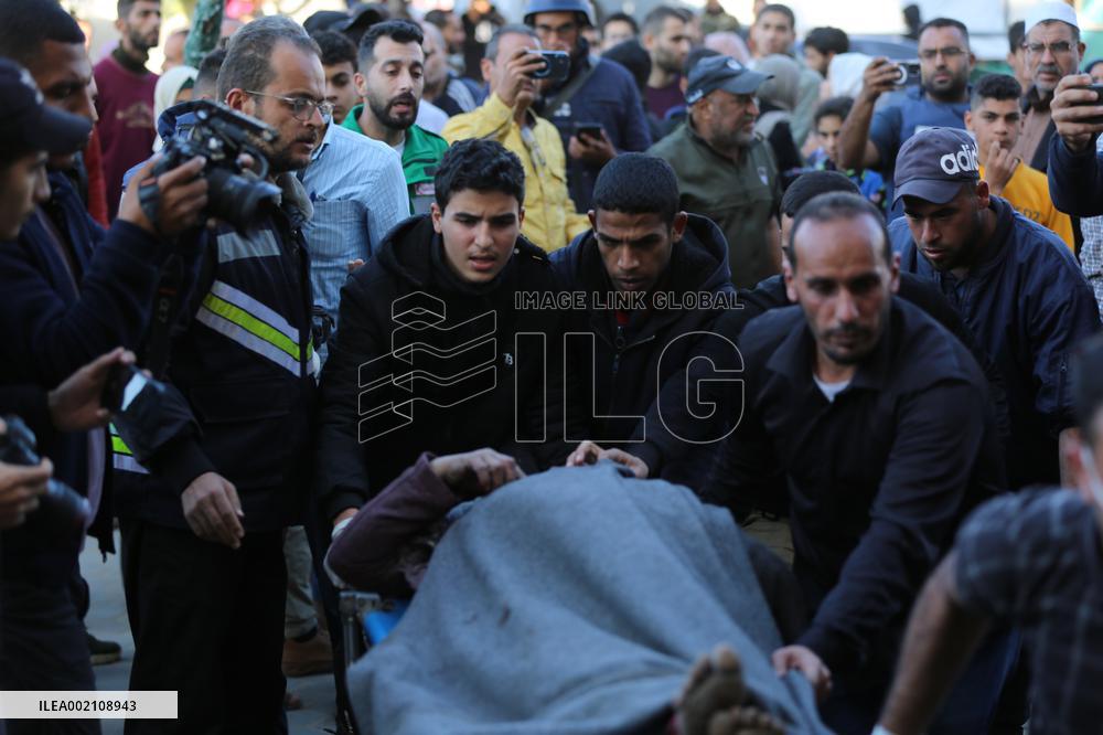 MIDEAST-GAZA-DEIR EL-BALAH-CASUALTIES