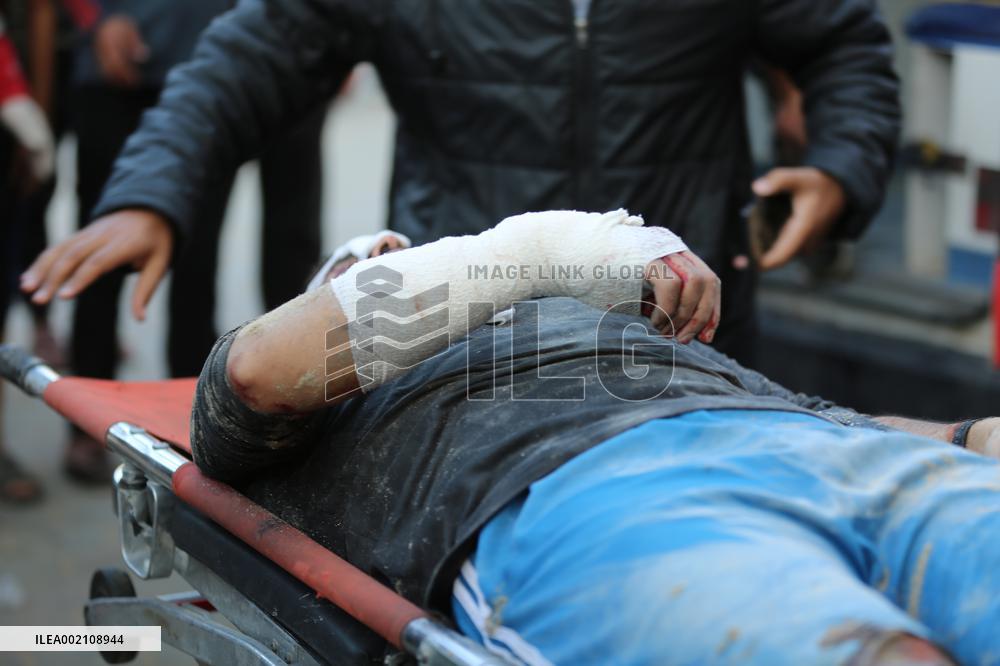 MIDEAST-GAZA-DEIR EL-BALAH-CASUALTIES