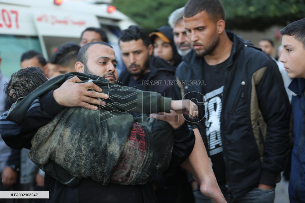 MIDEAST-GAZA-DEIR EL-BALAH-CASUALTIES