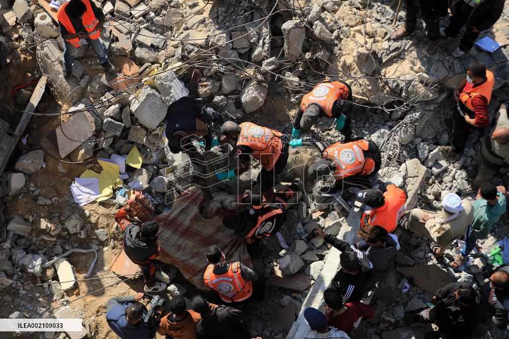 MIDEAST-GAZA-RAFAH-ISRAEL-AIRSTRIKE