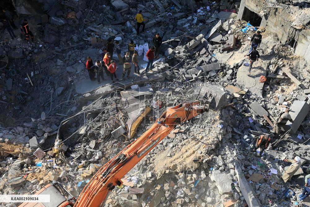 MIDEAST-GAZA-RAFAH-ISRAEL-AIRSTRIKE