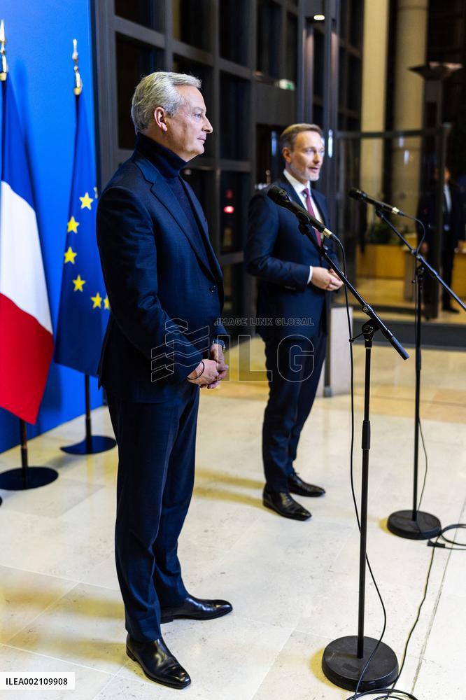 Le Maire And LIndner Meet - Paris