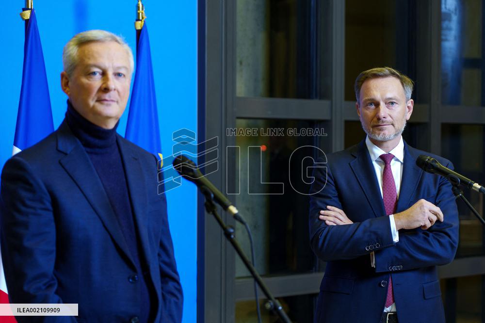 Le Maire And LIndner Meet - Paris