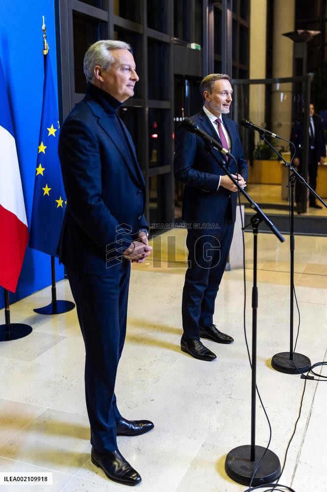 Le Maire And LIndner Meet - Paris