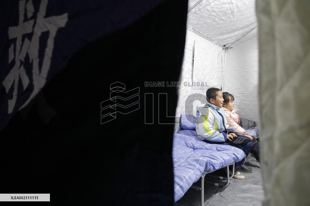 (FOCUS) CHINA-GANSU-JISHISHAN-EARTHQUAKE-TEMPORARY RELOCATION SITE (CN)