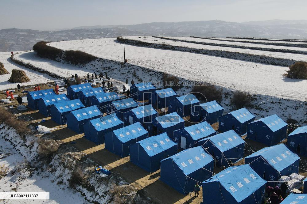 (FOCUS) CHINA-GANSU-JISHISHAN-EARTHQUAKE-TEMPORARY RELOCATION SITE (CN)