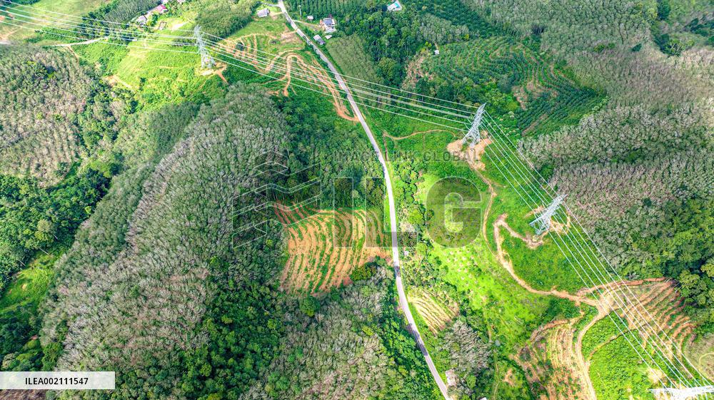 THAILAND-CHINA-BUILT POWER TRANSMISSION LINE-INAUGURATION