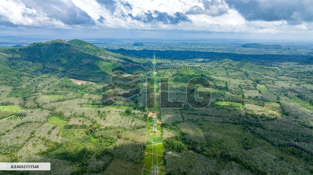 THAILAND-CHINA-BUILT POWER TRANSMISSION LINE-INAUGURATION